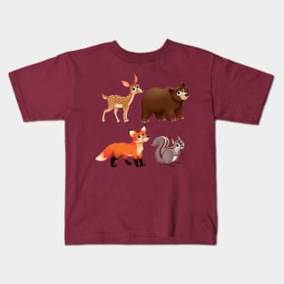 Forest Animals Kids T-Shirt